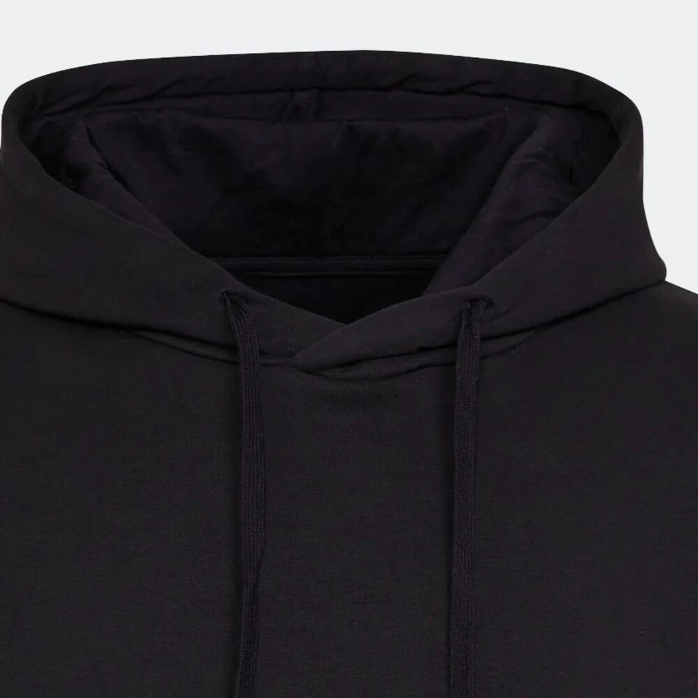 ADIDAS MENS ESSENTIALS GIANT LOGO FLEECE HOODIE BLACK SIZE MEDIUM HL6925 NEW - Picture 6 of 6